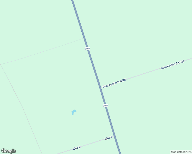 map of restaurants, bars, coffee shops, grocery stores, and more near 6126 Simcoe County Road 169 in Orillia