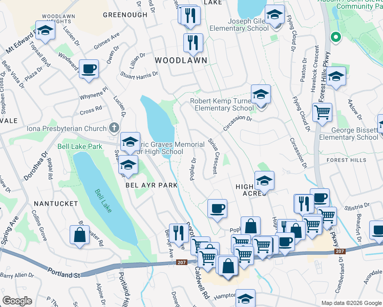 map of restaurants, bars, coffee shops, grocery stores, and more near 341 Cole Harbour Road in Dartmouth