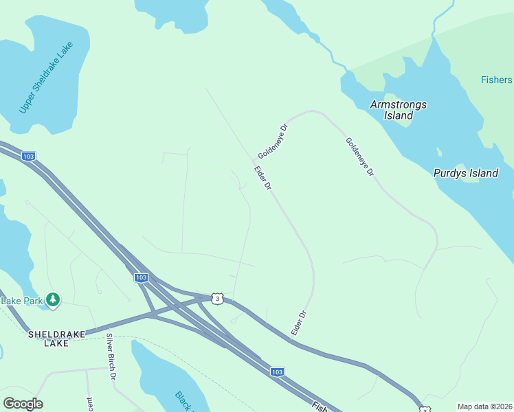 map of restaurants, bars, coffee shops, grocery stores, and more near 43 Grebe Avenue in Timberlea