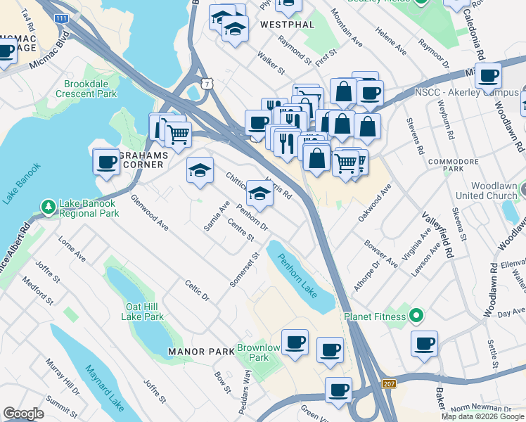 map of restaurants, bars, coffee shops, grocery stores, and more near 29 Chittick Avenue in Dartmouth