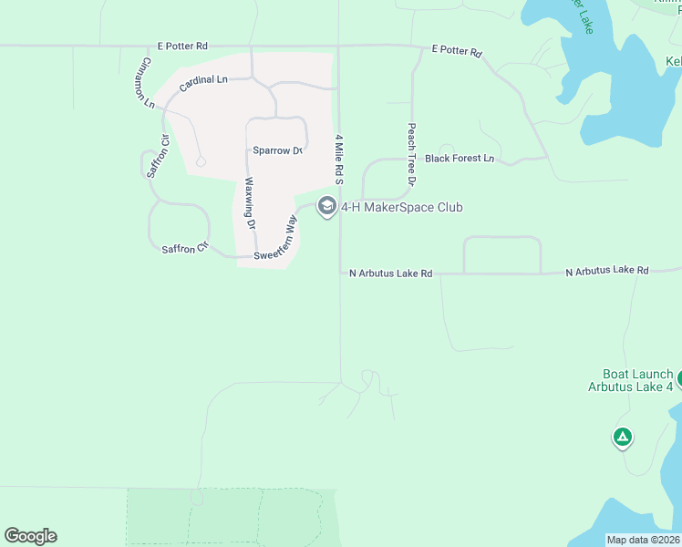 map of restaurants, bars, coffee shops, grocery stores, and more near 493 4 Mile Road South in Traverse City