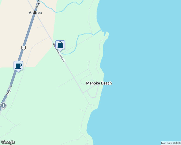 map of restaurants, bars, coffee shops, grocery stores, and more near 3727 Lakepoint Drive in Simcoe County