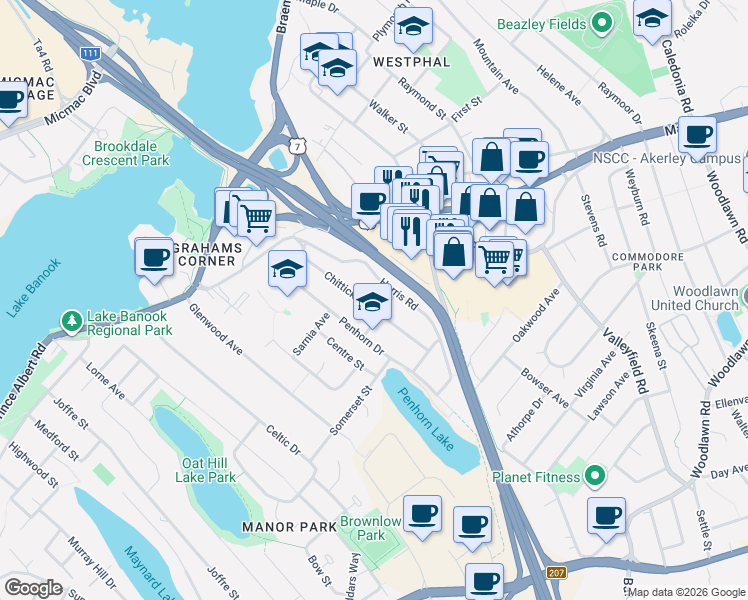 map of restaurants, bars, coffee shops, grocery stores, and more near 29 Chittick Avenue in Dartmouth