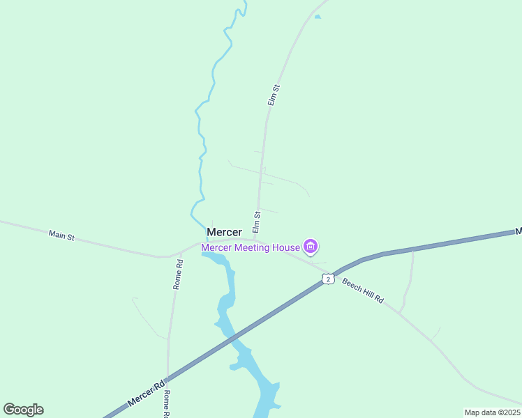 map of restaurants, bars, coffee shops, grocery stores, and more near 16 Elm Street in Mercer