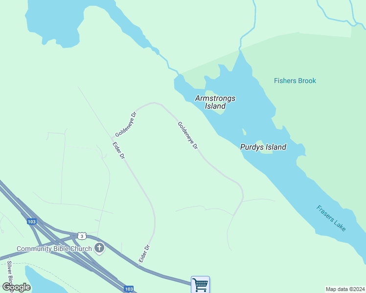 map of restaurants, bars, coffee shops, grocery stores, and more near 257 Goldeneye Drive in Timberlea