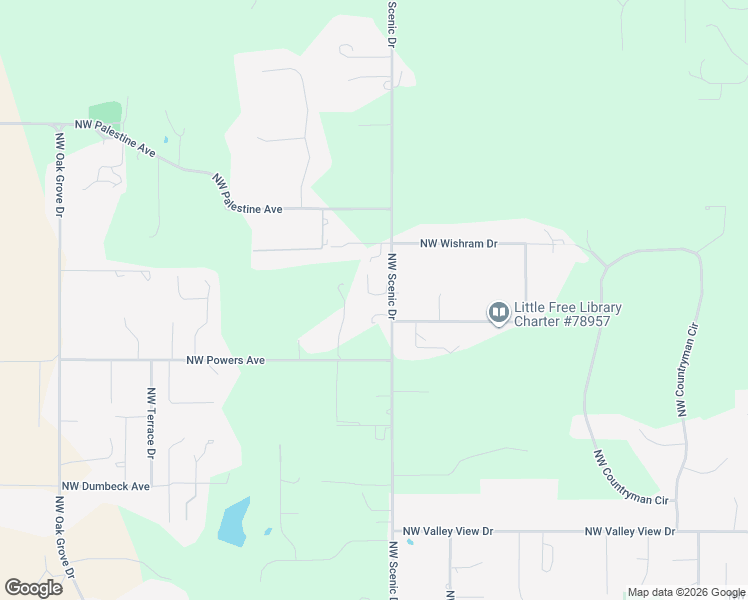 map of restaurants, bars, coffee shops, grocery stores, and more near 3940 Northwest Scenic Drive in Albany