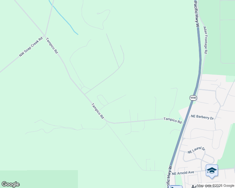 map of restaurants, bars, coffee shops, grocery stores, and more near 29056 Harvey Lane in Corvallis