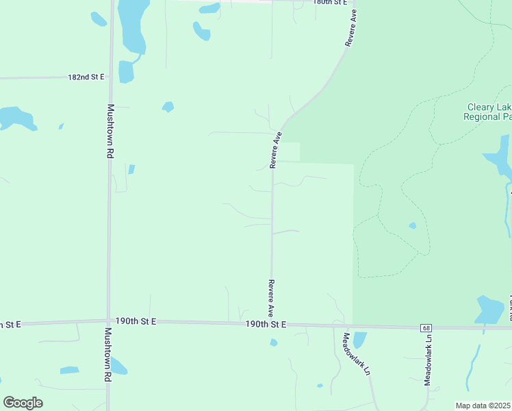 map of restaurants, bars, coffee shops, grocery stores, and more near 18700 Revere Avenue in Prior Lake