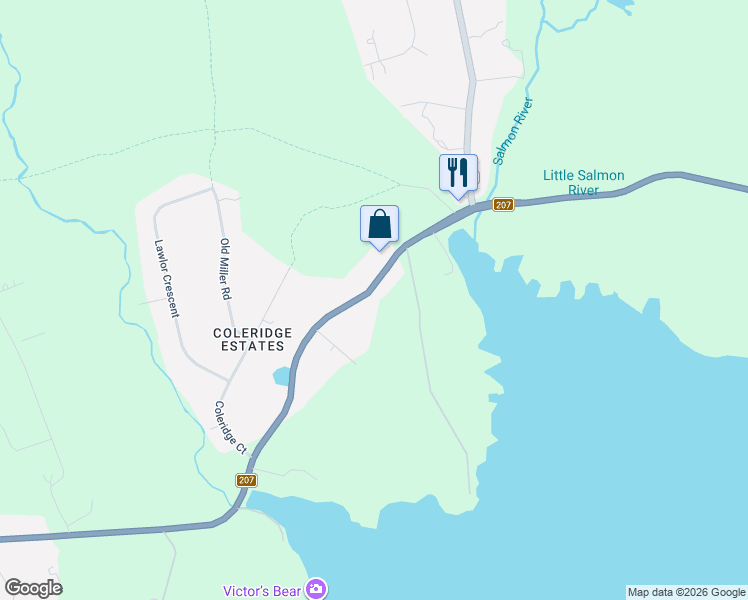 map of restaurants, bars, coffee shops, grocery stores, and more near 1770 Marine Drive in Cole Harbour
