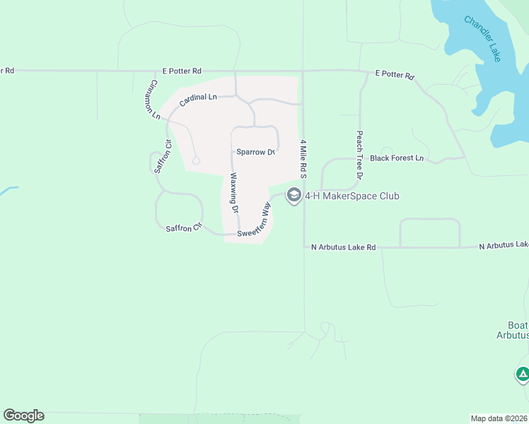map of restaurants, bars, coffee shops, grocery stores, and more near 1794 Sweetfern Way in Traverse City