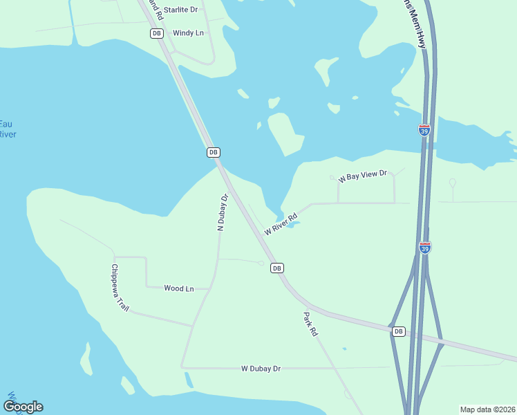 map of restaurants, bars, coffee shops, grocery stores, and more near 1122 County Road DB in Mosinee