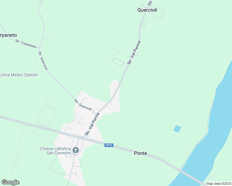 map of restaurants, bars, coffee shops, grocery stores, and more near 176 Strada Val Parma in Parma