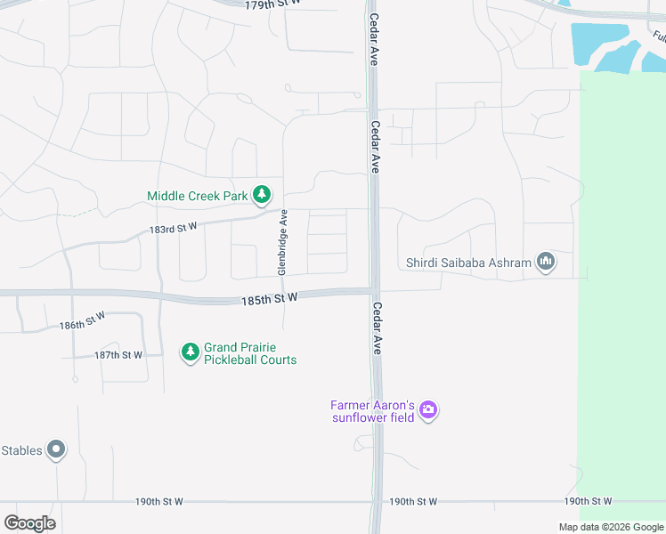 map of restaurants, bars, coffee shops, grocery stores, and more near 7565 184th Street West in Lakeville