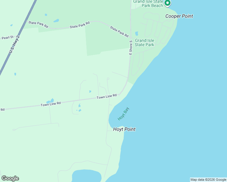map of restaurants, bars, coffee shops, grocery stores, and more near 59 Town Line Road in Grand Isle