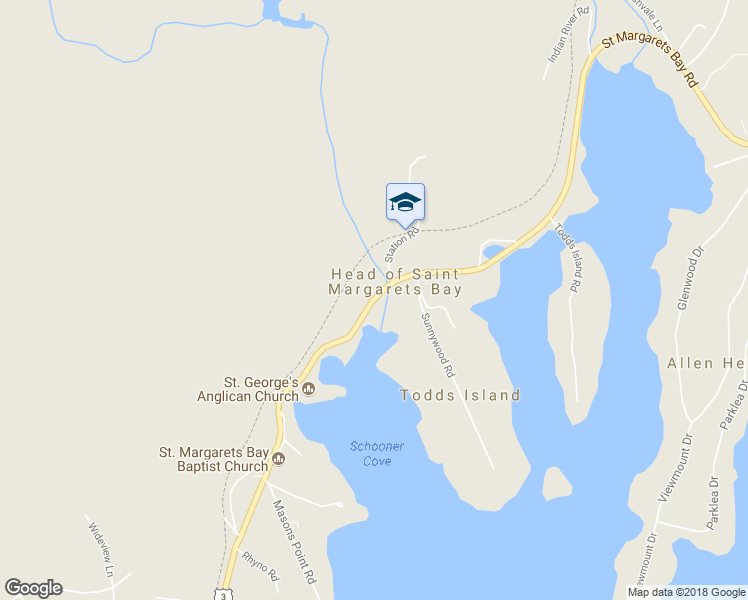 map of restaurants, bars, coffee shops, grocery stores, and more near 6212 Nova Scotia Trunk 3 in Head of Saint Margarets Bay