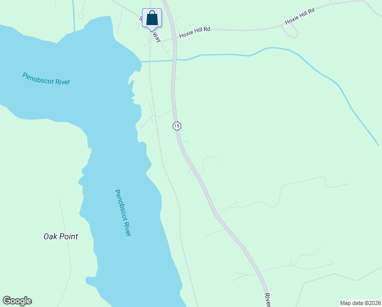 map of restaurants, bars, coffee shops, grocery stores, and more near 1723 River Road in Bucksport