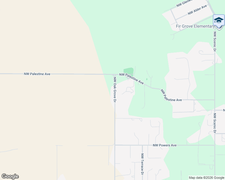 map of restaurants, bars, coffee shops, grocery stores, and more near 4366 Northwest Oak Grove Drive in Albany