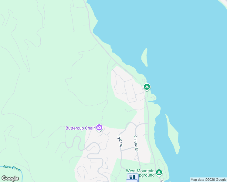 map of restaurants, bars, coffee shops, grocery stores, and more near Franks Road in Donnelly