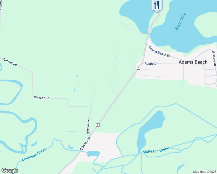 map of restaurants, bars, coffee shops, grocery stores, and more near N2627 Forest View Lane in Clintonville