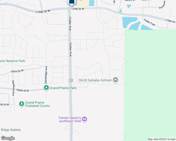 map of restaurants, bars, coffee shops, grocery stores, and more near 18476 Cedar Avenue in Farmington