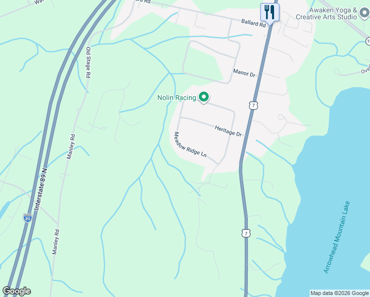 map of restaurants, bars, coffee shops, grocery stores, and more near 171 Meadow Ridge Lane in Georgia