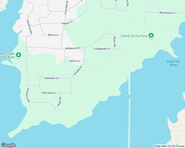 map of restaurants, bars, coffee shops, grocery stores, and more near 113 Jacks Loop in Donnelly
