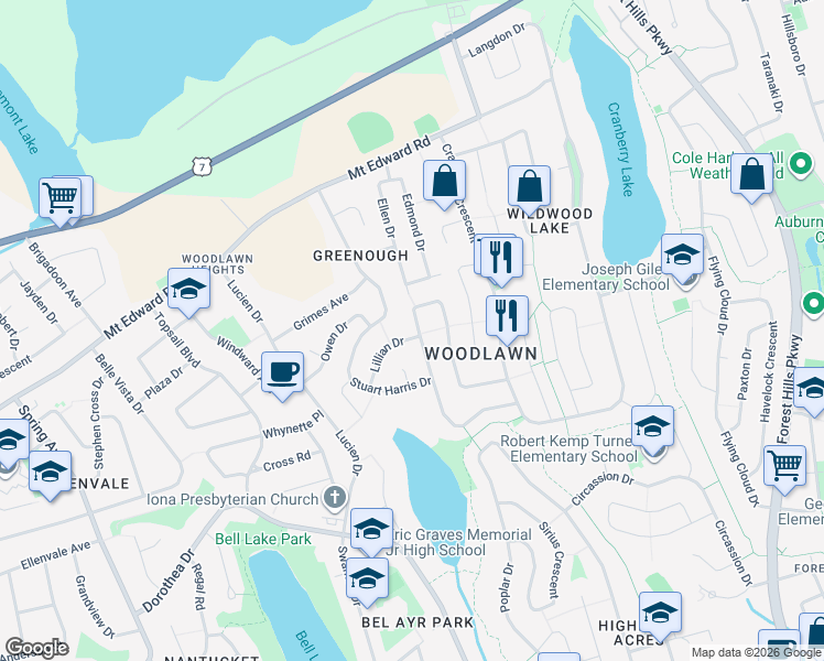 map of restaurants, bars, coffee shops, grocery stores, and more near 60 La Pierre Crescent in Dartmouth