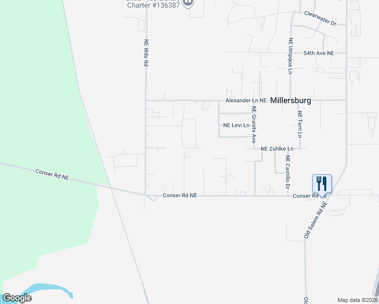 map of restaurants, bars, coffee shops, grocery stores, and more near 4515 Waverly Drive Northeast in Albany