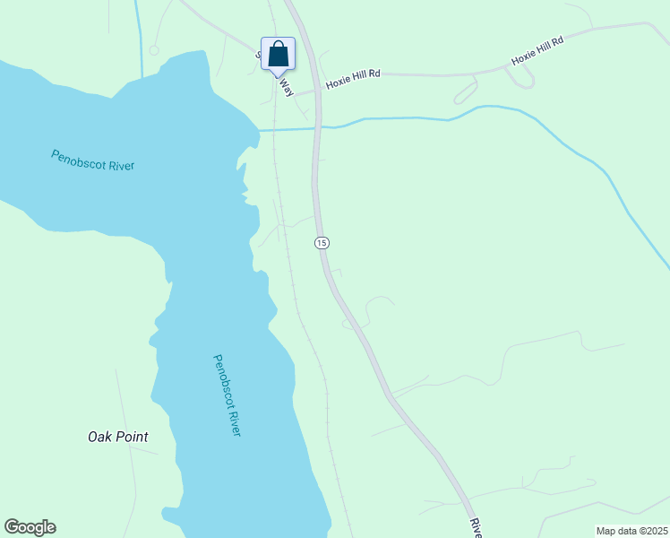 map of restaurants, bars, coffee shops, grocery stores, and more near 1739 River Road in Bucksport