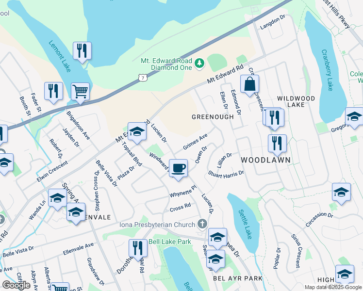 map of restaurants, bars, coffee shops, grocery stores, and more near 6 Wilbur Court in Dartmouth