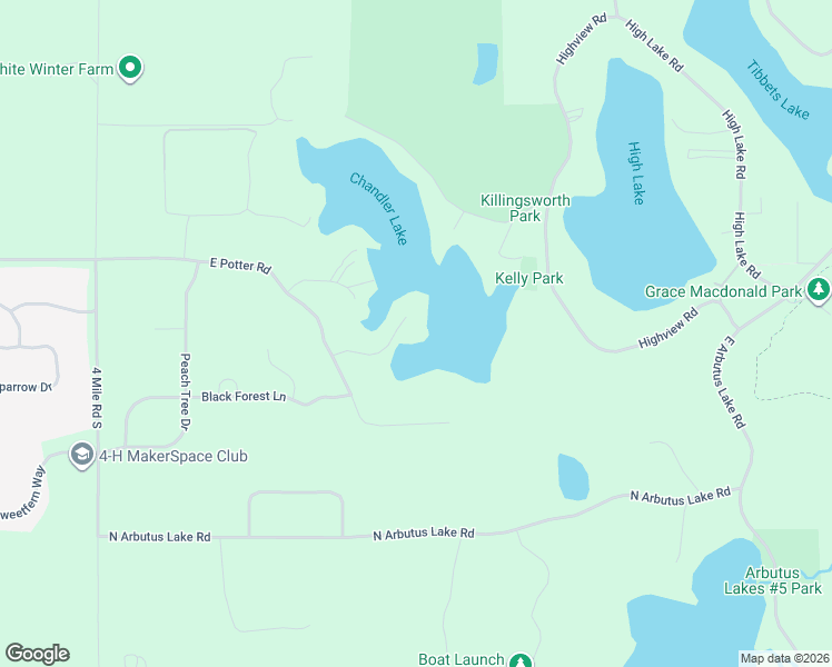 map of restaurants, bars, coffee shops, grocery stores, and more near 2401-2799 Twin Bay Drive in Traverse City