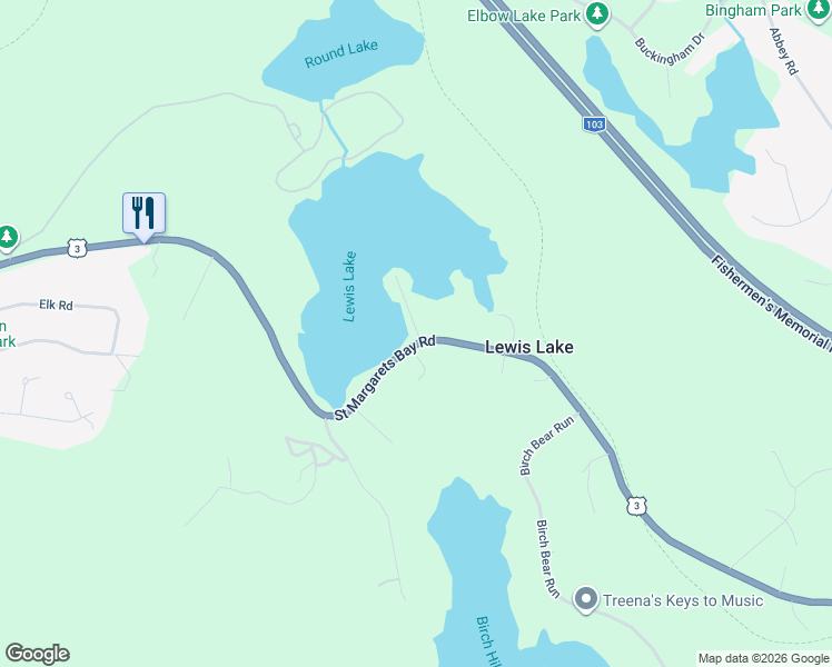 map of restaurants, bars, coffee shops, grocery stores, and more near 4432 Saint Margarets Bay Road in Lewis Lake