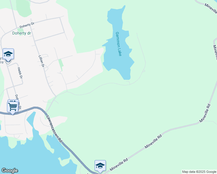 map of restaurants, bars, coffee shops, grocery stores, and more near 285 Gammon Lake Drive in Lawrencetown
