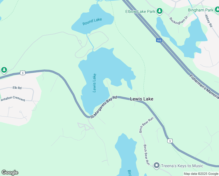 map of restaurants, bars, coffee shops, grocery stores, and more near 19 Ransomes Road in Lewis Lake