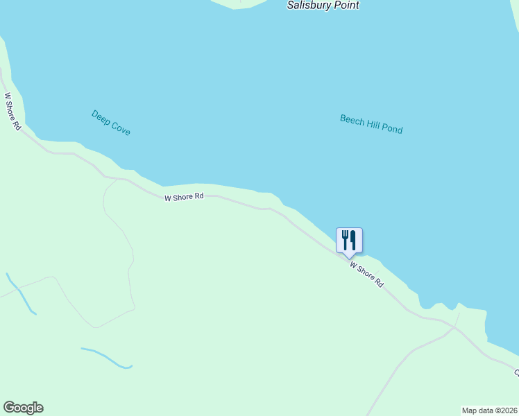 map of restaurants, bars, coffee shops, grocery stores, and more near 451 West Shore Road in Otis