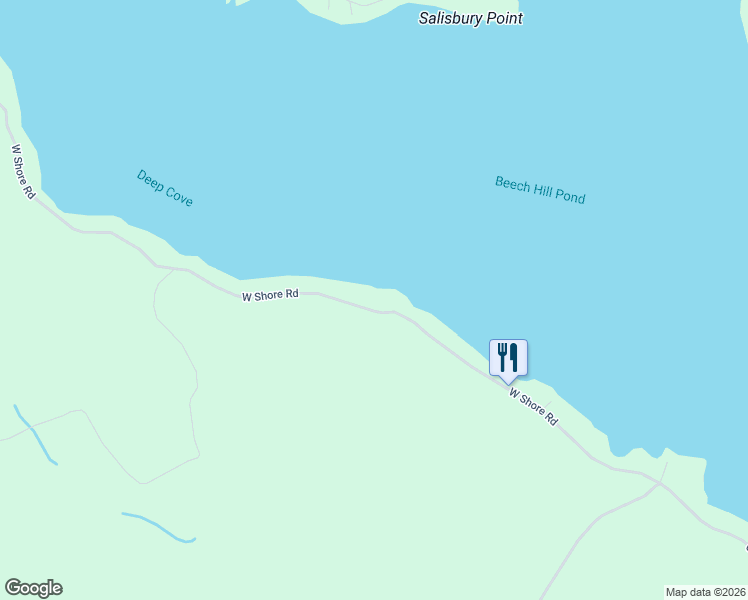 map of restaurants, bars, coffee shops, grocery stores, and more near 451 West Shore Road in Otis