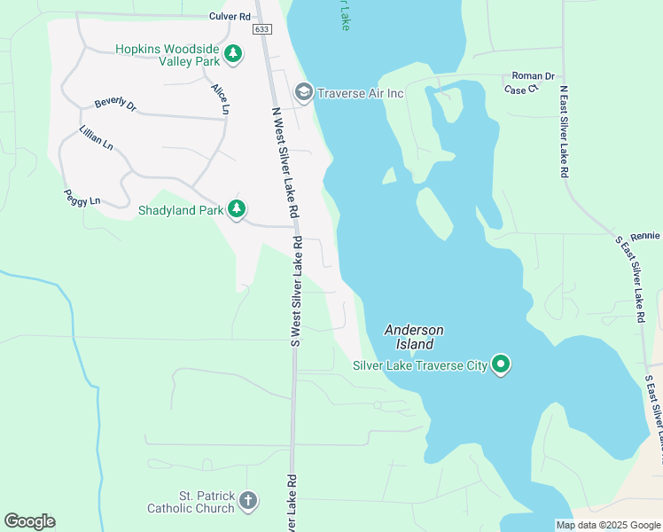 map of restaurants, bars, coffee shops, grocery stores, and more near 98 Greer Drive in Traverse City