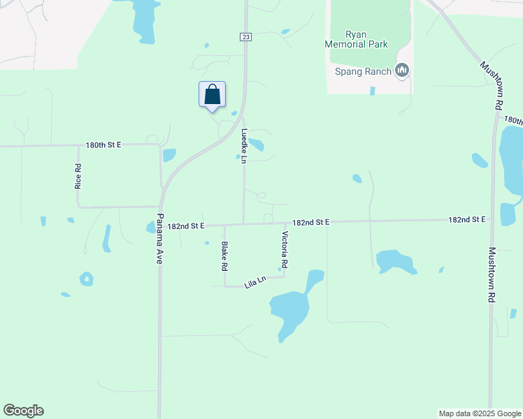 map of restaurants, bars, coffee shops, grocery stores, and more near 4300 182nd Street East in Prior Lake