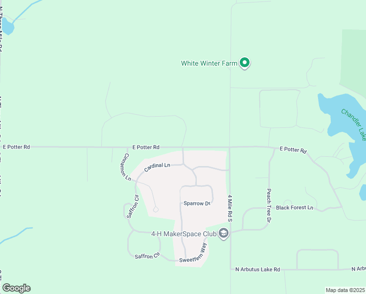 map of restaurants, bars, coffee shops, grocery stores, and more near 1801 East Potter Road in Traverse City