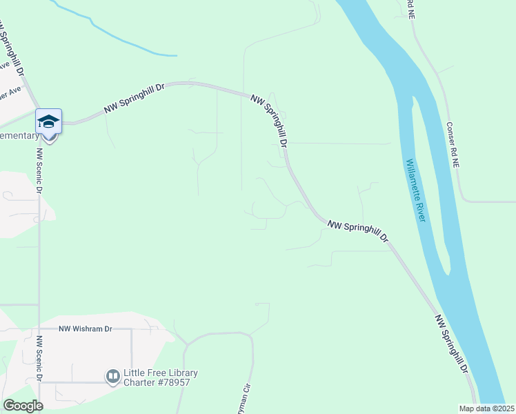 map of restaurants, bars, coffee shops, grocery stores, and more near 2651 Northwest Westminster Way in Albany