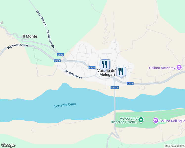map of restaurants, bars, coffee shops, grocery stores, and more near 5 Piazza Micheleangelo in Varano de' Melegari