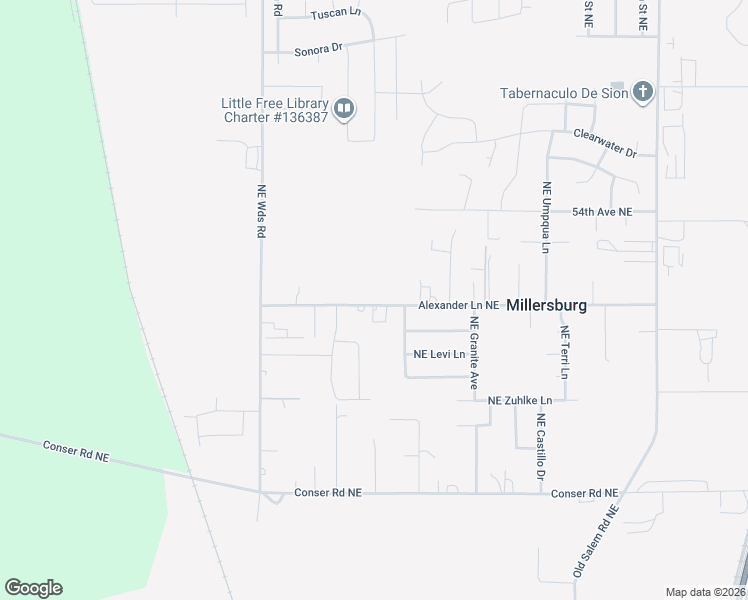 map of restaurants, bars, coffee shops, grocery stores, and more near 2750 Alexander Lane Northeast in Albany