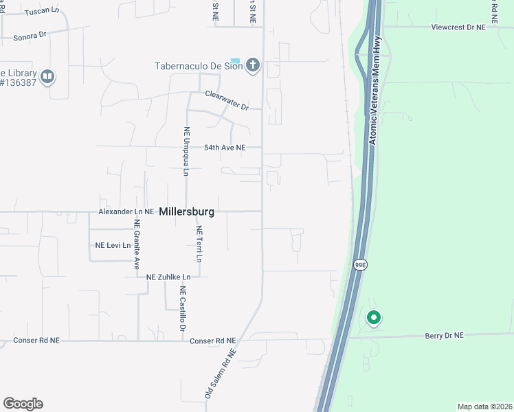map of restaurants, bars, coffee shops, grocery stores, and more near 4962 Old Salem Road Northeast in Albany