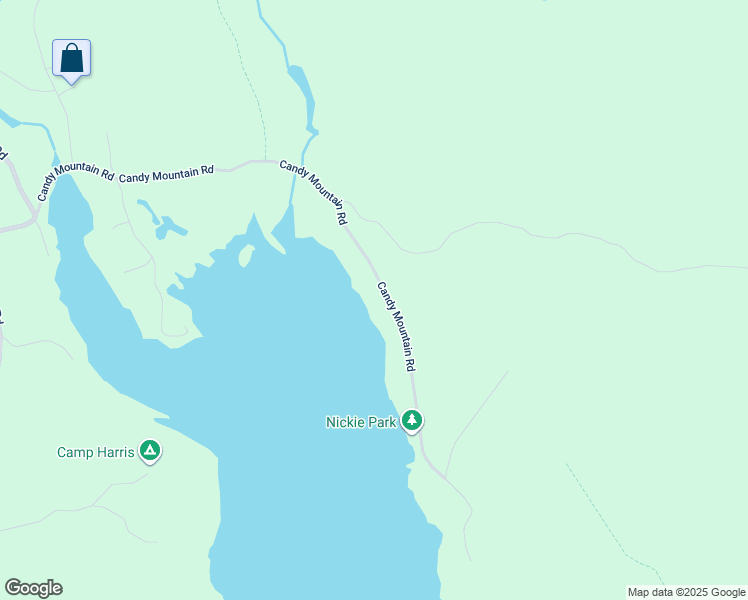 map of restaurants, bars, coffee shops, grocery stores, and more near 123 Candy Mountain Road in Mineville