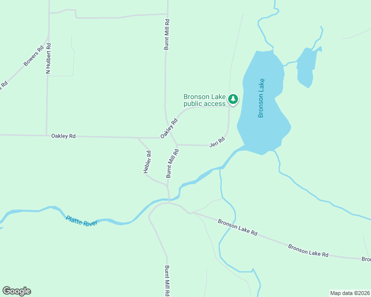 map of restaurants, bars, coffee shops, grocery stores, and more near 3900-3998 Jeri Road in Interlochen