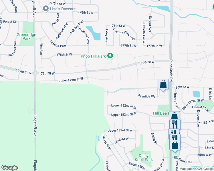 map of restaurants, bars, coffee shops, grocery stores, and more near 18056 Exeter Court in Farmington