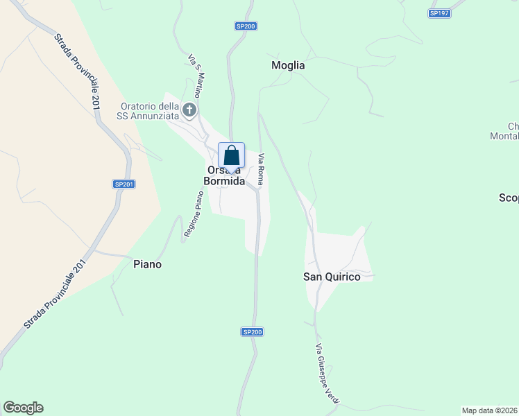 map of restaurants, bars, coffee shops, grocery stores, and more near 40 Via Roma in Provincia di Alessandria