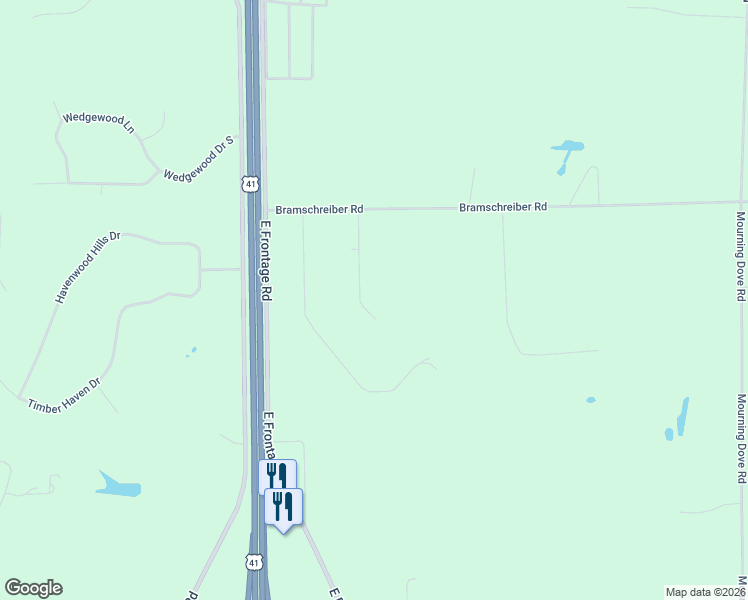 map of restaurants, bars, coffee shops, grocery stores, and more near 414 Glenview Way in Little Suamico