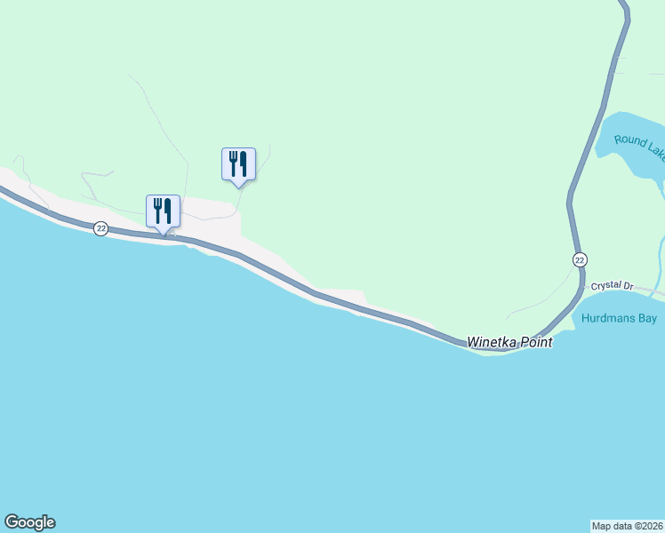 map of restaurants, bars, coffee shops, grocery stores, and more near 2271 Crystal Drive in Frankfort