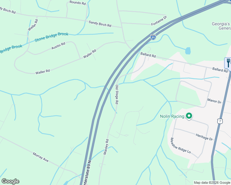 map of restaurants, bars, coffee shops, grocery stores, and more near 354 Old Stage Road in Georgia